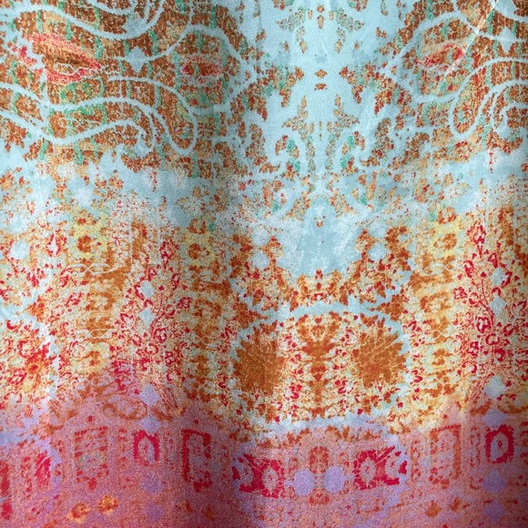 Maeve by Anthropologie | Silk Cleome Ombre Boho Shift Dress size XS - Picture 7 of 8